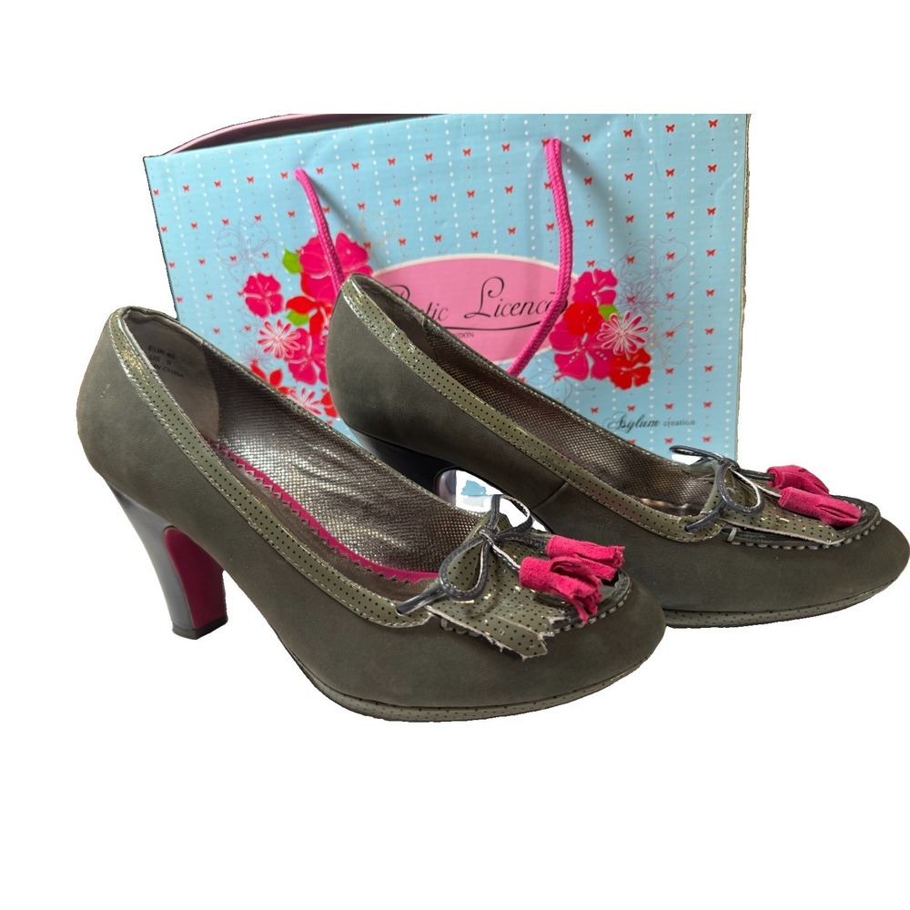 Poetic Licence London US 9 Kiltie Tassel Loafer Pumps Whimsigoth Retro Heels